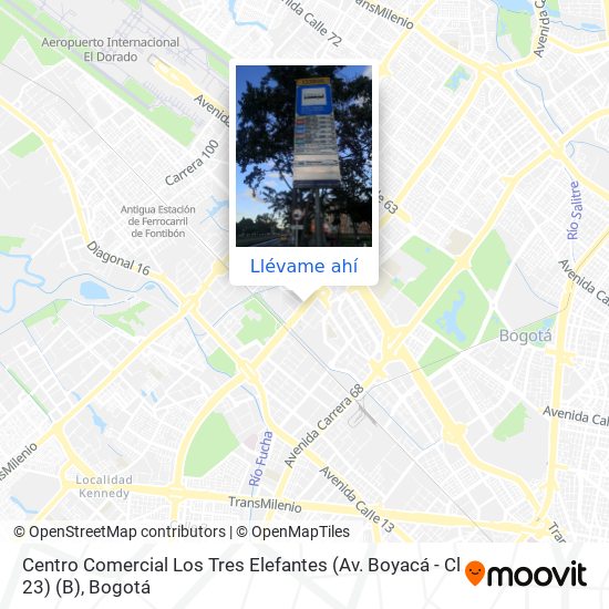 Mapa de Centro Comercial Los Tres Elefantes (Av. Boyacá - Cl 23) (B)