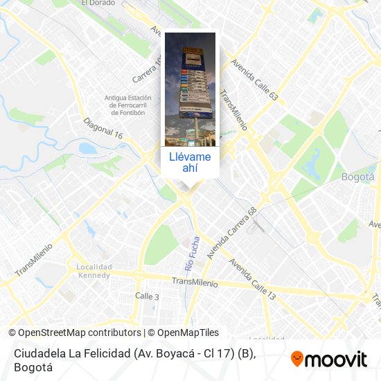 Mapa de Ciudadela La Felicidad (Av. Boyacá - Cl 17) (B)