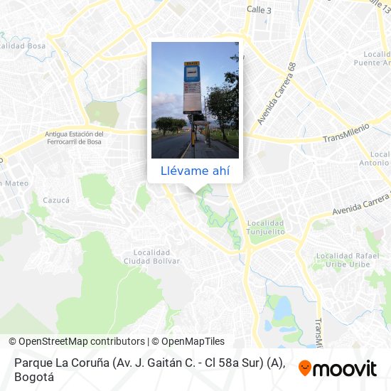 Mapa de Parque La Coruña (Av. J. Gaitán C. - Cl 58a Sur) (A)