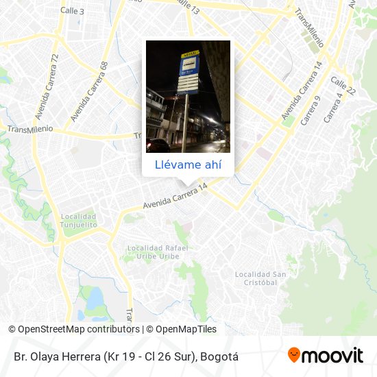 Mapa de Br. Olaya Herrera (Kr 19 - Cl 26 Sur)