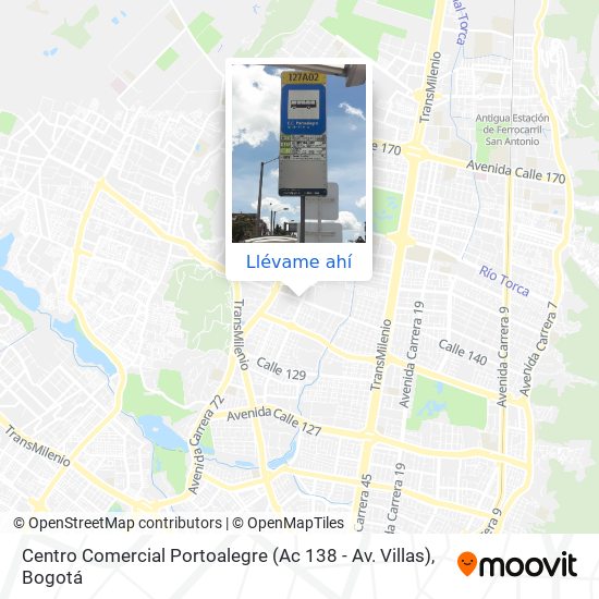 Mapa de Centro Comercial Portoalegre (Ac 138 - Av. Villas)
