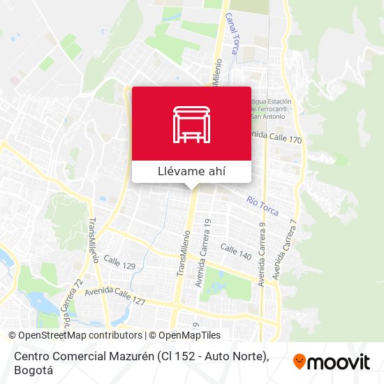 Mapa de Centro Comercial Mazurén (Cl 152 - Auto Norte)