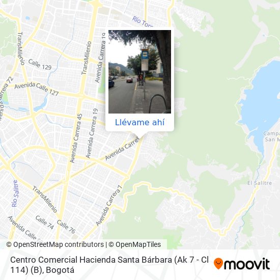 Mapa de Centro Comercial Hacienda Santa Bárbara (Ak 7 - Cl 114) (B)