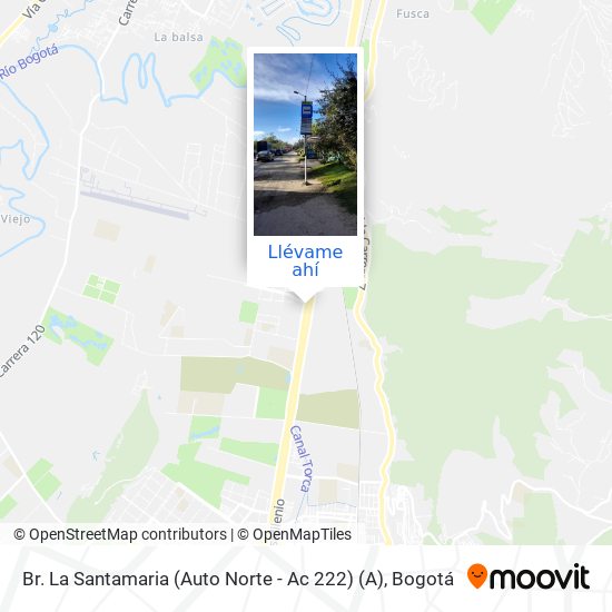 Mapa de Br. La Santamaria (Auto Norte - Ac 222) (A)