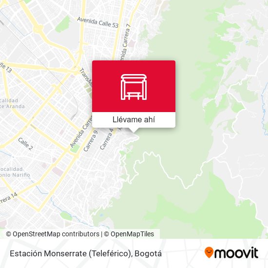 Mapa de Estación Monserrate (Teleférico)