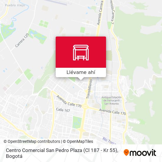 Mapa de Centro Comercial San Pedro Plaza (Cl 187 - Kr 55)