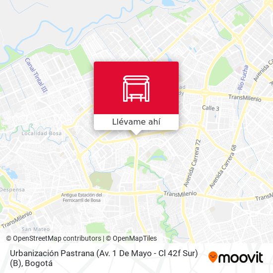 Mapa de Urbanización Pastrana (Av. 1 De Mayo - Cl 42f Sur) (B)