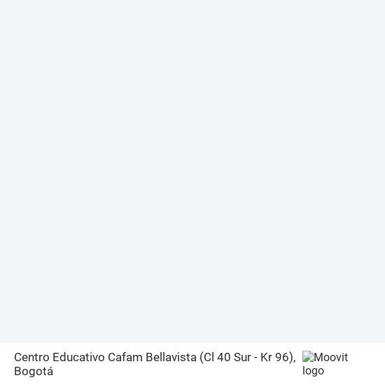Mapa de Centro Educativo Cafam Bellavista (Cl 40 Sur - Kr 96)