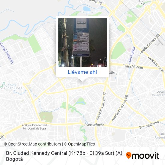 Mapa de Br. Ciudad Kennedy Central (Kr 78b - Cl 39a Sur) (A)