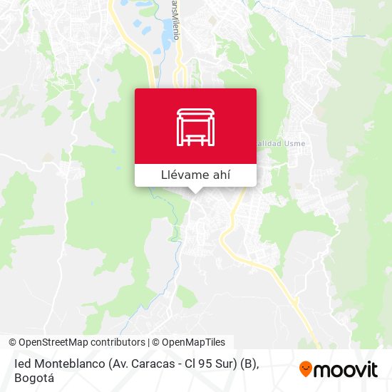 Mapa de Ied Monteblanco (Av. Caracas - Cl 95 Sur) (B)