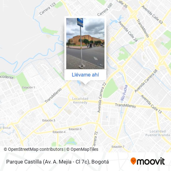 Mapa de Parque Castilla (Av. A. Mejía - Cl 7c)