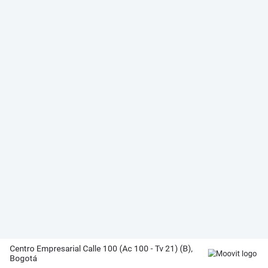 Mapa de Centro Empresarial Calle 100 (Ac 100 - Tv 21) (B)