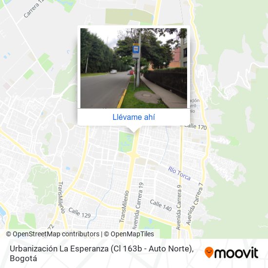 Mapa de Urbanización La Esperanza (Cl 163b - Auto Norte)