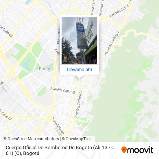 Mapa de Cuerpo Oficial De Bomberos De Bogotá (Ak 13 - Cl 61) (C)
