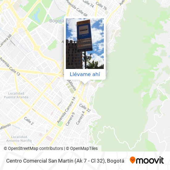 Mapa de Centro Comercial San Martín (Ak 7 - Cl 32)
