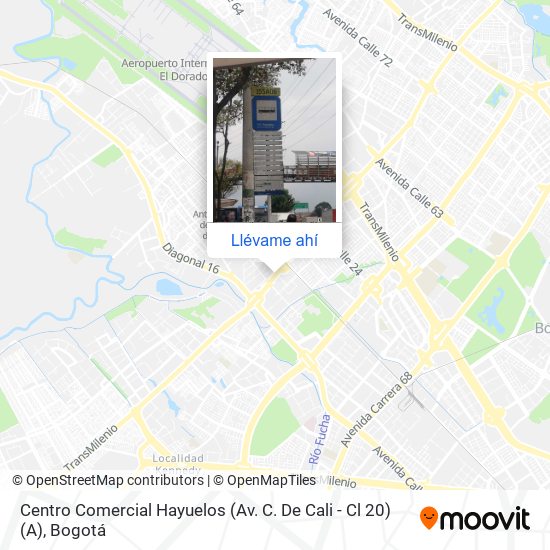 Mapa de Centro Comercial Hayuelos (Av. C. De Cali - Cl 20) (A)