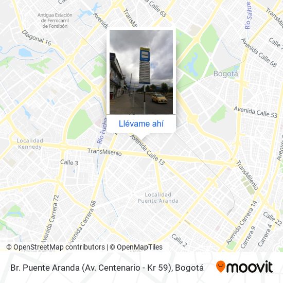 Mapa de Br. Puente Aranda (Av. Centenario - Kr 59)