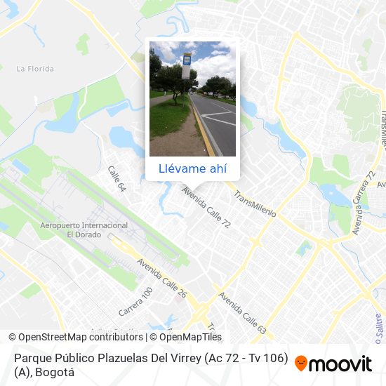 Mapa de Parque Público Plazuelas Del Virrey (Ac 72 - Tv 106) (A)
