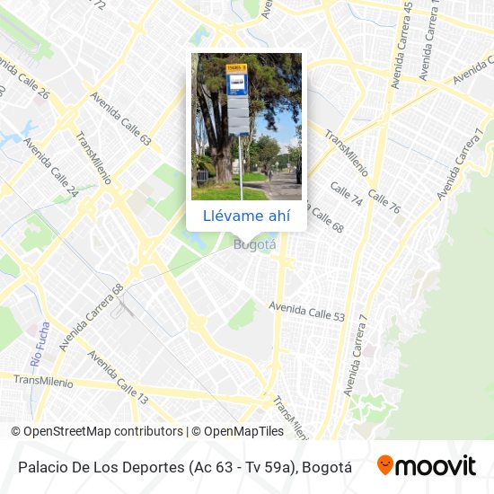 Mapa de Palacio De Los Deportes (Ac 63 - Tv 59a)
