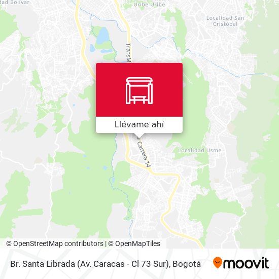 Mapa de Br. Santa Librada (Av. Caracas - Cl 73 Sur)