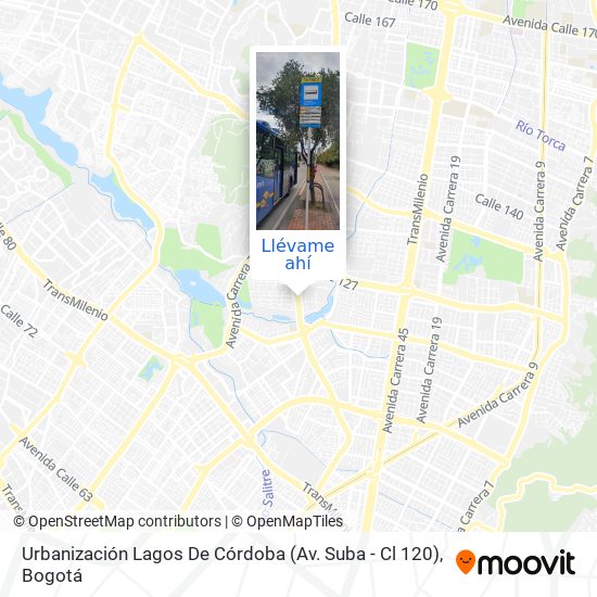 Mapa de Urbanización Lagos De Córdoba (Av. Suba - Cl 120)