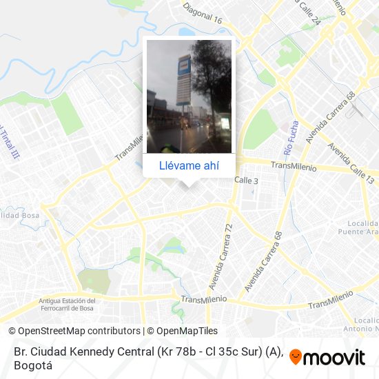 Mapa de Br. Ciudad Kennedy Central (Kr 78b - Cl 35c Sur) (A)