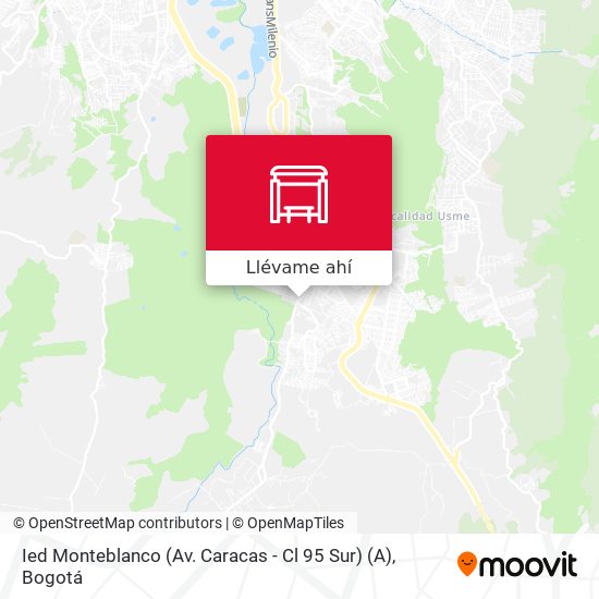 Mapa de Ied Monteblanco (Av. Caracas - Cl 95 Sur) (A)