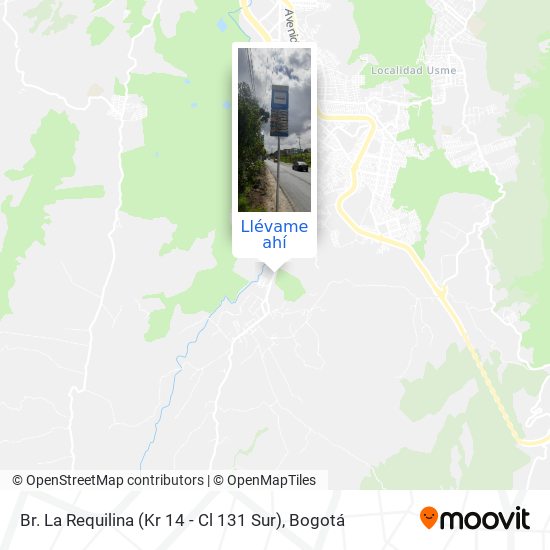 Mapa de Br. La Requilina (Kr 14 - Cl 131 Sur)