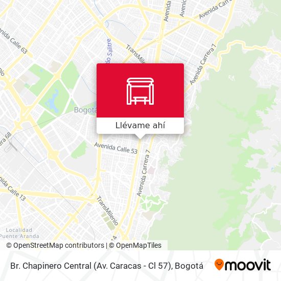 Mapa de Br. Chapinero Central (Av. Caracas - Cl 57)