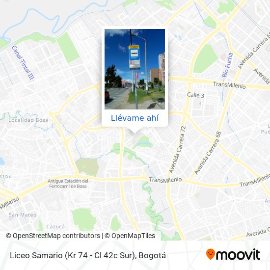 Mapa de Liceo Samario (Kr 74 - Cl 42c Sur)