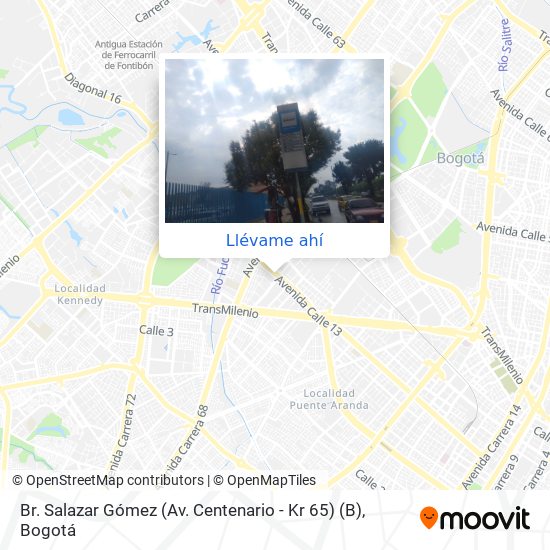 Mapa de Br. Salazar Gómez (Av. Centenario - Kr 65) (B)