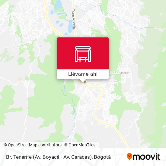 Mapa de Br. Tenerife (Av. Boyacá - Av. Caracas)
