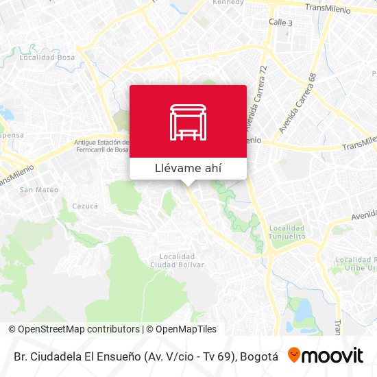 Mapa de Br. Ciudadela El Ensueño (Av. V / cio - Tv 69)