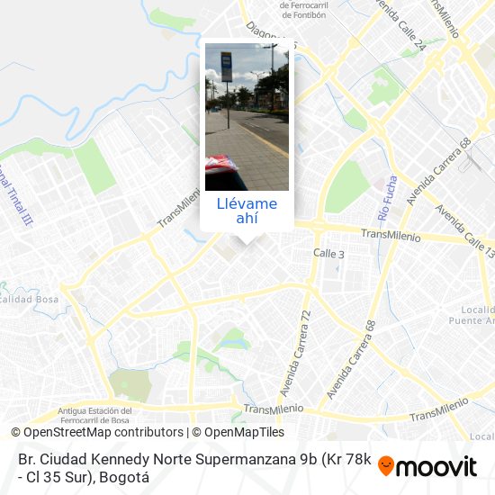 Mapa de Br. Ciudad Kennedy Norte Supermanzana 9b (Kr 78k - Cl 35 Sur)