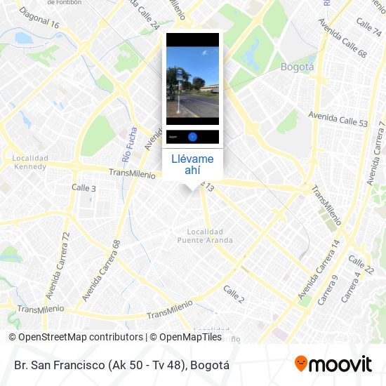 Mapa de Br. San Francisco (Ak 50 - Tv 48)