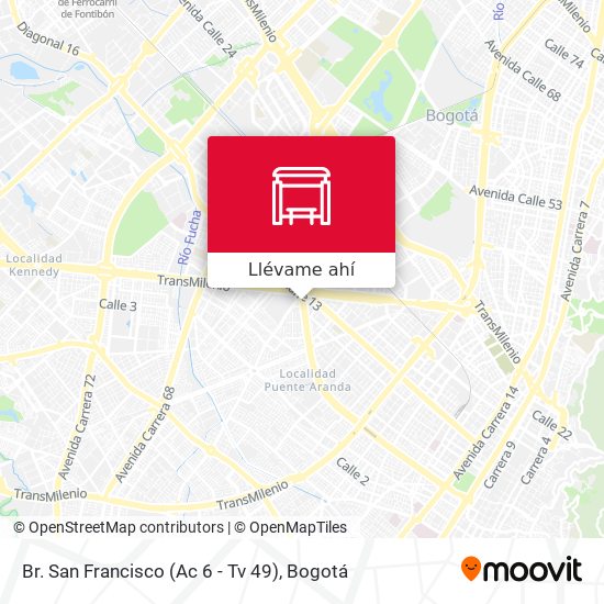 Mapa de Br. San Francisco (Ac 6 - Tv 49)