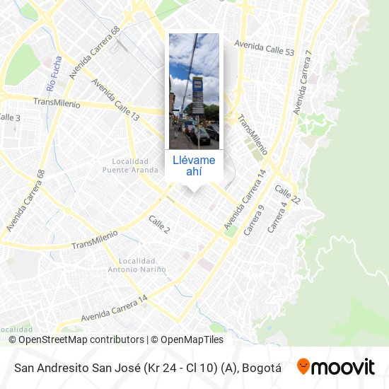 Mapa de San Andresito San José (Kr 24 - Cl 10) (A)