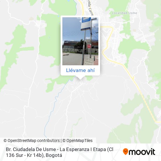 Mapa de Br. Ciudadela De Usme - La Esperanza I Etapa (Cl 136 Sur - Kr 14b)
