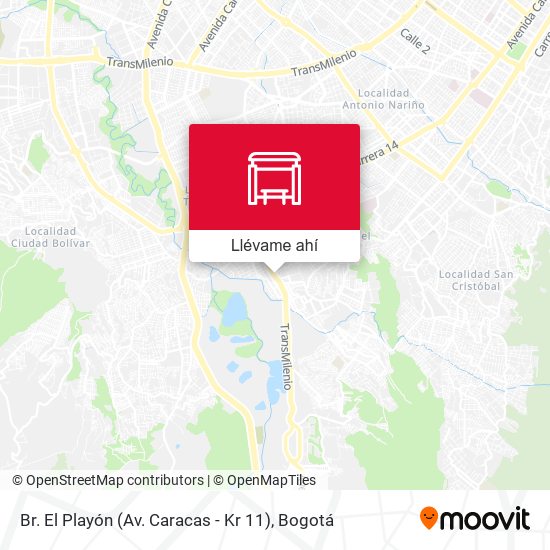 Mapa de Br. El Playón (Av. Caracas - Kr 11)