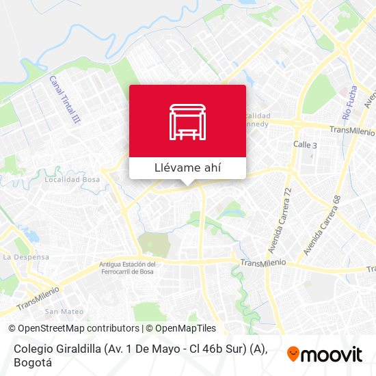 Mapa de Colegio Giraldilla (Av. 1 De Mayo - Cl 46b Sur) (A)