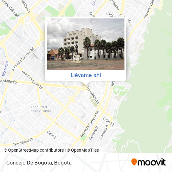 Mapa de Concejo De Bogotá