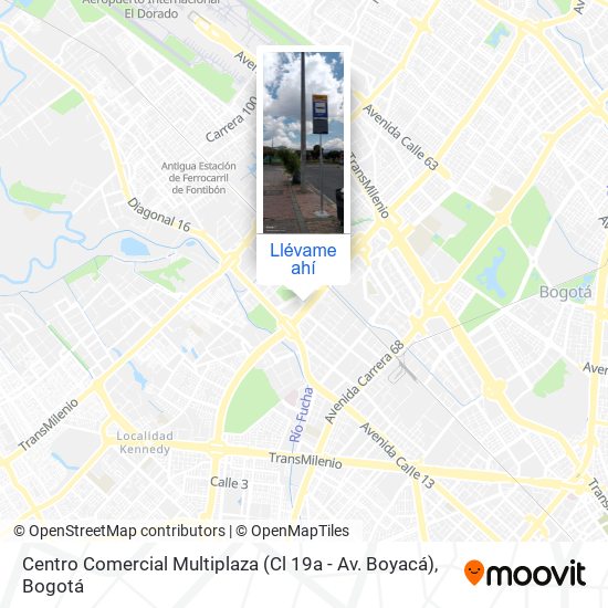 Mapa de Centro Comercial Multiplaza (Cl 19a - Av. Boyacá)