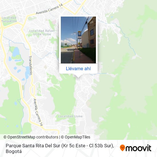Mapa de Parque Santa Rita Del Sur (Kr 5c Este - Cl 53b Sur)