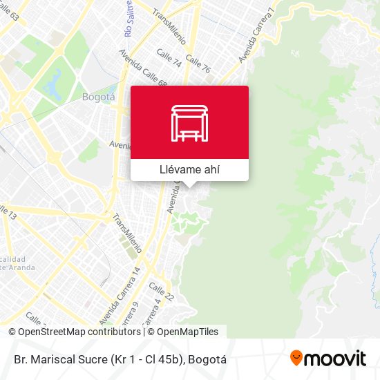 Mapa de Br. Mariscal Sucre (Kr 1 - Cl 45b)