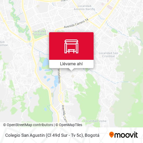 Mapa de Colegio San Agustín (Cl 49d Sur - Tv 5c)