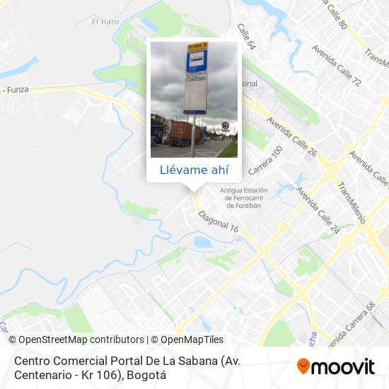 Mapa de Centro Comercial Portal De La Sabana (Av. Centenario - Kr 106)