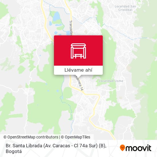 Mapa de Br. Santa Librada (Av. Caracas - Cl 74a Sur) (B)