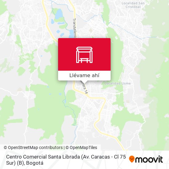 Mapa de Centro Comercial Santa Librada (Av. Caracas - Cl 75 Sur) (B)