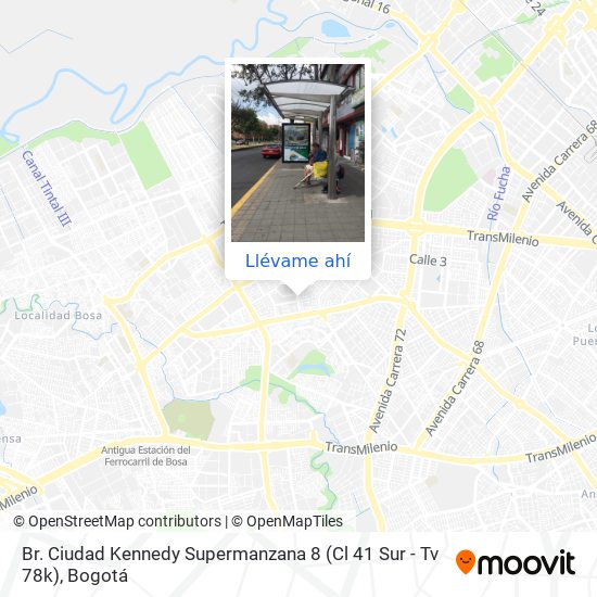 Mapa de Br. Ciudad Kennedy Supermanzana 8 (Cl 41 Sur - Tv 78k)