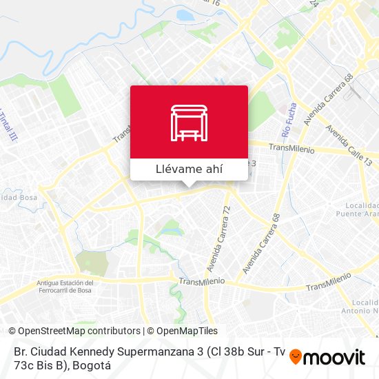 Mapa de Br. Ciudad Kennedy Supermanzana 3 (Cl 38b Sur - Tv 73c Bis B)